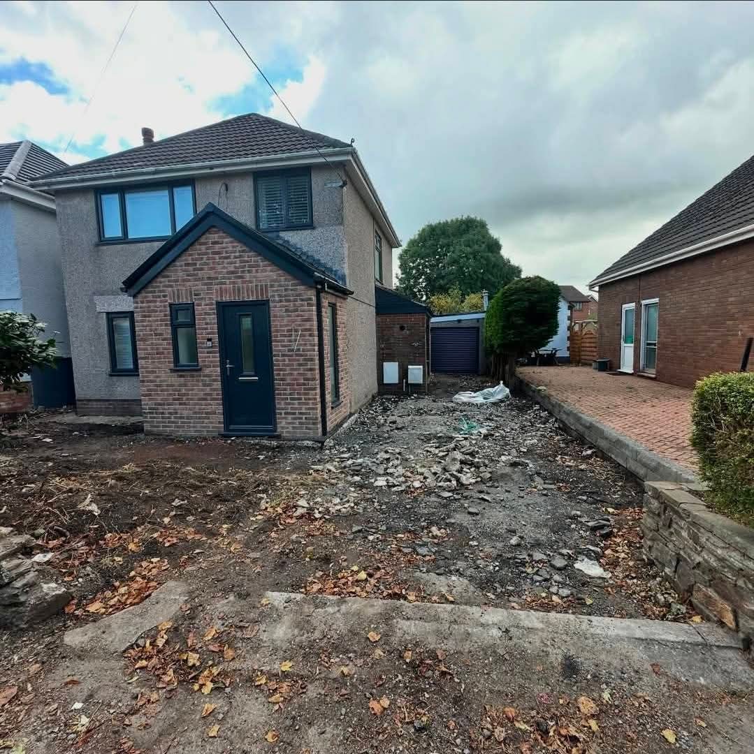 New frontage & tarmac — before